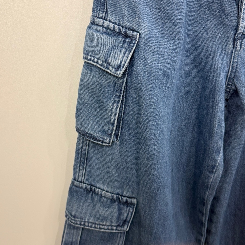 Favorite Daughter The Carly Cargo Super High Rise Wide Leg jeans size 27 - Picture 4 of 13